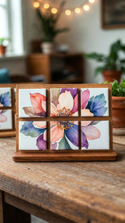 6 Custom Magnets Puzzle Format of flowers in a house