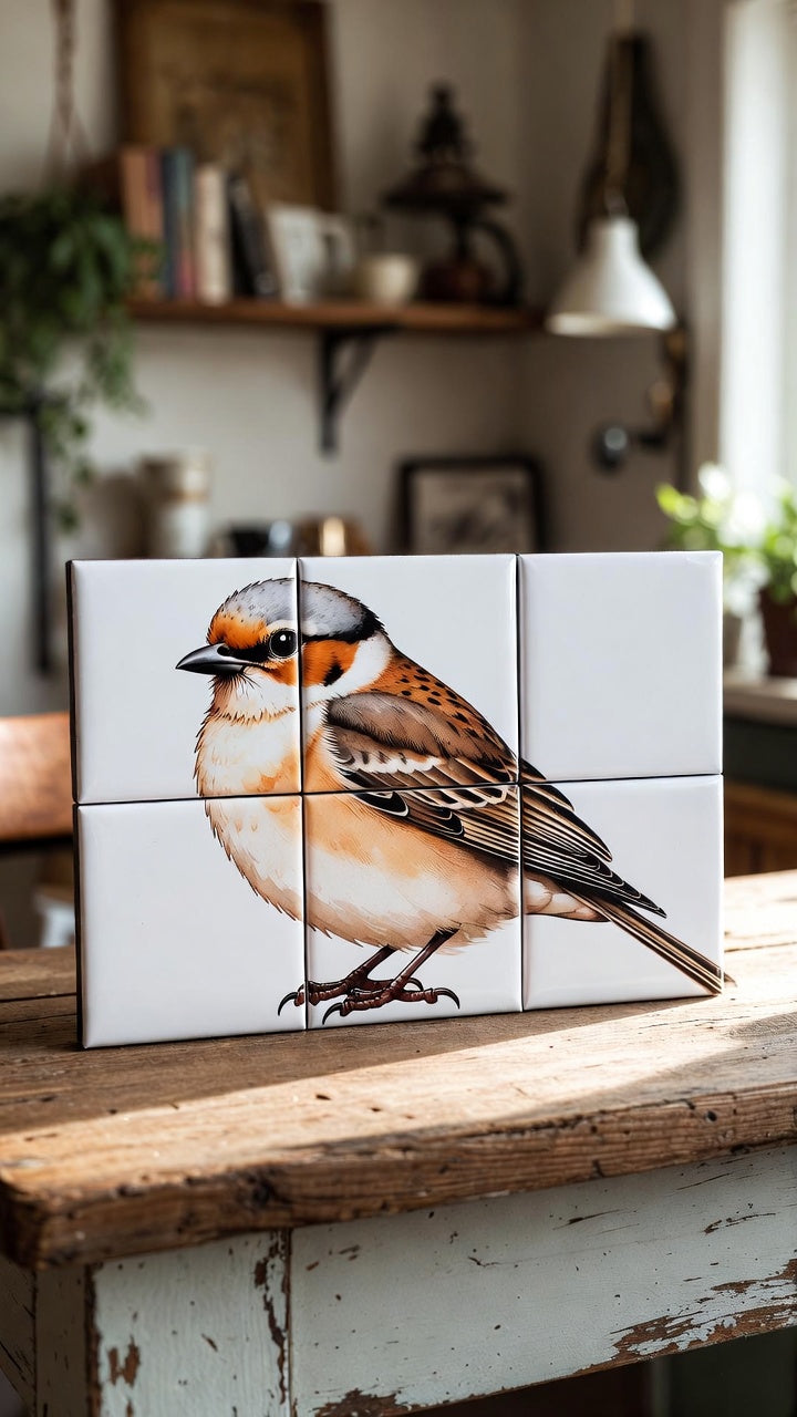 2x3 Custom Magnets Puzzle Landscape of a bird drawing